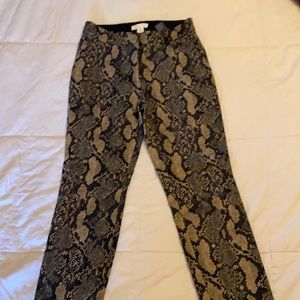 H&M size 6. Snake skin print pants. New with tags.